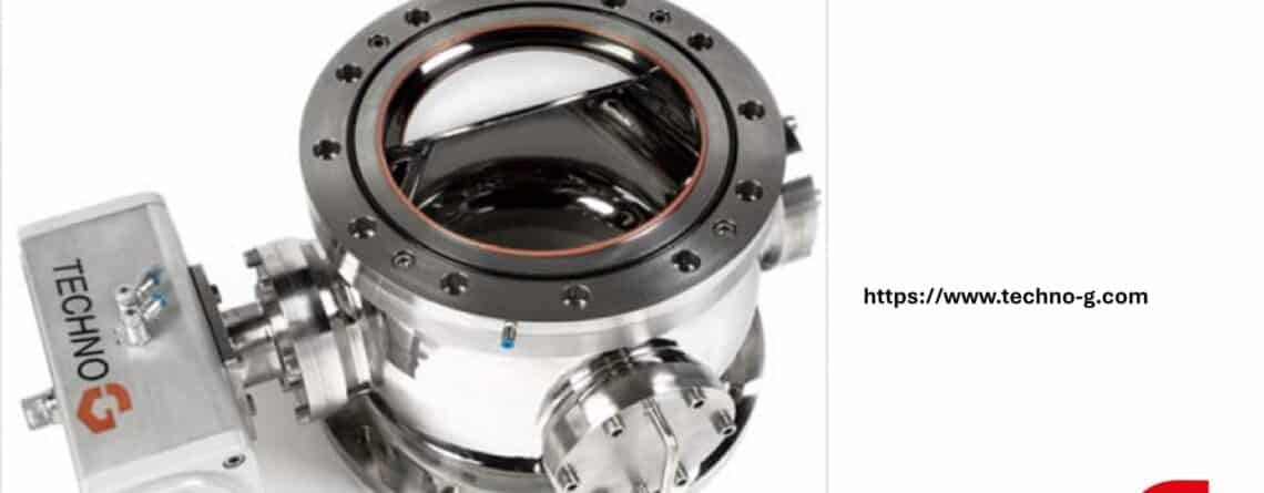 Techno-G Ball Segment Valve with inflatable seal, full bore open, for vacuum dryer discharge